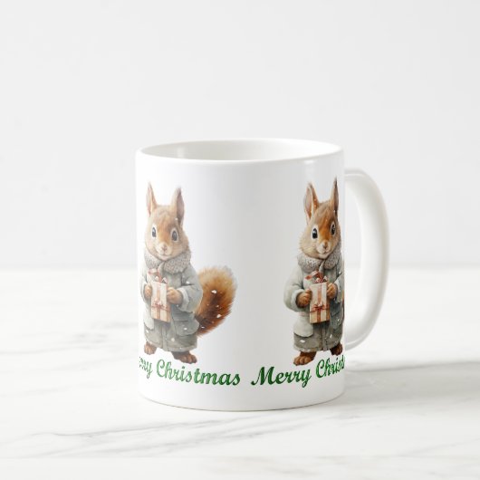 Mug Musique d'écureuil de Noël (Devant droit)