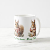 Mug Musique d'écureuil de Noël (Devant droit)