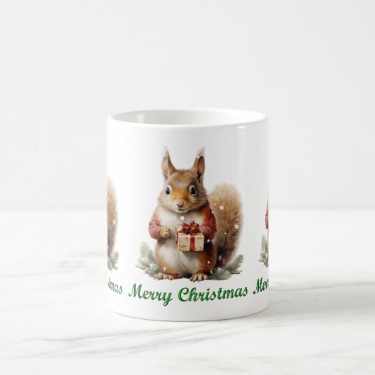 Mug Musique d'écureuil de Noël (Centre)