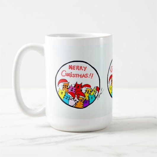Mug Musique des chats de Noël (Gauche)