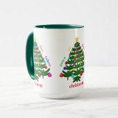 Mug Musique des dragons de Noël (Devant gauche)