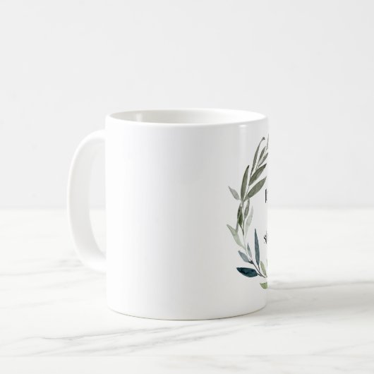 Mug Musique des écritures | Philippiens 4:13 (Devant gauche)