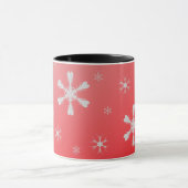 Mug Musique des flocons rouges (Centre)