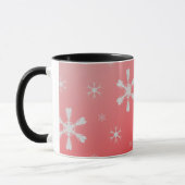 Mug Musique des flocons rouges (Gauche)