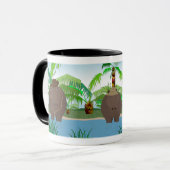 Mug Musique des hippopotames (Devant gauche)
