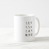 Mug Musique des numéros de cunéiforme (Devant droit)