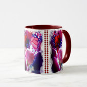 Mug Musique des papillons rouges (Devant droit)