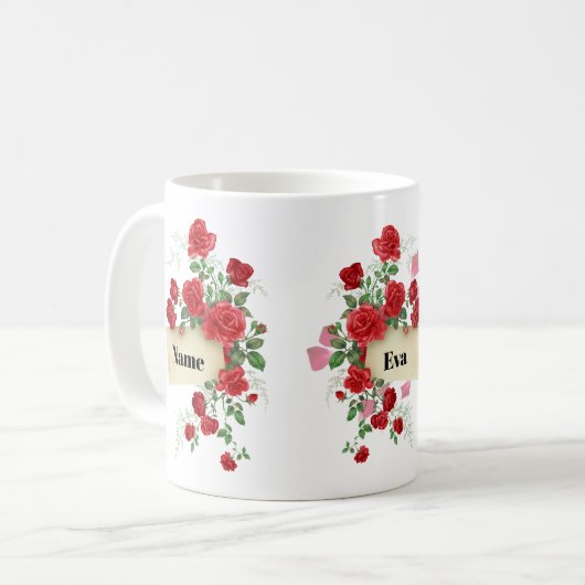 Mug Musique des Roses rouges (Devant gauche)
