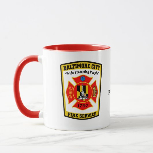 Mug Musique des services d'incendie de Baltimore (Gauche)
