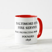Mug Musique des services d'incendie de Baltimore (Devant droit)