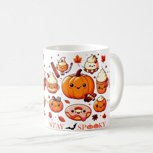 Mug Musique d'Halloween en cadeau (Devant droit)