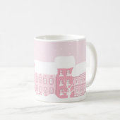Mug Musique d'hiver rose (Devant droit)