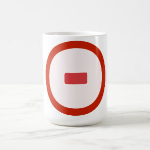 Mug Musique d'icône Moins rouge