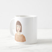 Mug Musique d'image aquarelle personnalisée (Devant gauche)