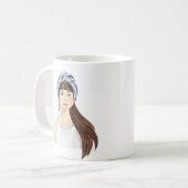 Mug Musique d'image aquarelle personnalisée (Devant gauche)