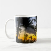 Mug Musique d'impression à coucher de soleil tropical (Gauche)