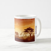 Mug Musique d'impression africaine (Devant droit)