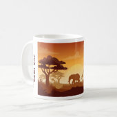 Mug Musique d'impression africaine (Devant gauche)