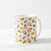 Mug Musique d'impression florale (Devant droit)