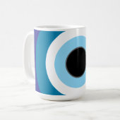 Mug Musique d'oeil bleu moderne (Devant gauche)
