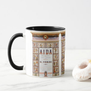 Mug Musique d'opéra vintage, Aïda égyptienne de Verdi