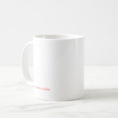 Mug Musique d'ours blanche et rose (Devant gauche)
