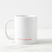 Mug Musique d'ours blanche et rose (Gauche)