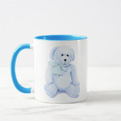 Mug Musique d'ours bleu Teddy (Gauche)