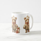 Mug Musique d'ours en peluche de Noël (Devant droit)