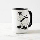 Mug Musique d'ours polaire d'hiver (Devant droit)