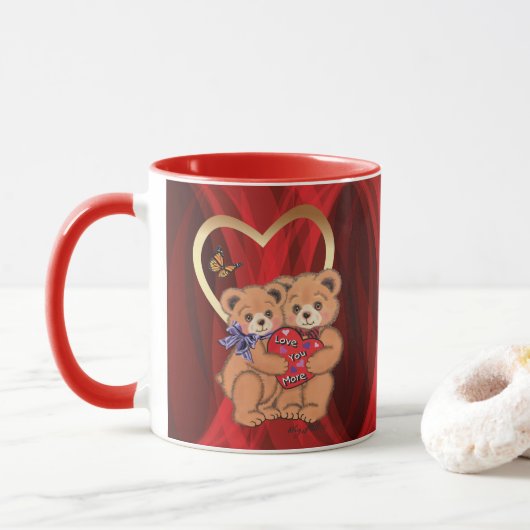 Mug Musique d'ours romantique (Avec donut)
