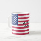 Mug Musique drapeau américain personnalisée (Devant gauche)