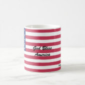 Mug Musique drapeau américain personnalisée (Centre)