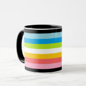 Mug Musique drapeau de la Queer Pride (Devant gauche)