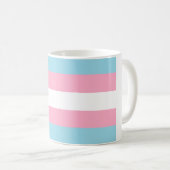 Mug Musique "Drapeau transgenre" (Devant droit)