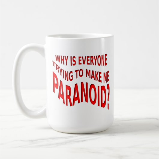 Mug Musique drôle paranoïaque (Gauche)