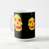 Mug Musique du crâne d'Halloween (Devant gauche)