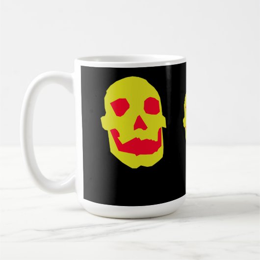 Mug Musique du crâne d'Halloween (Gauche)
