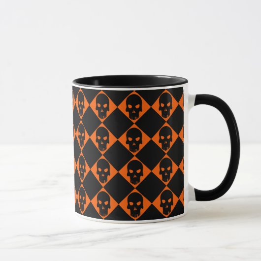 Mug Musique du crâne noir d'Halloween (Droite)