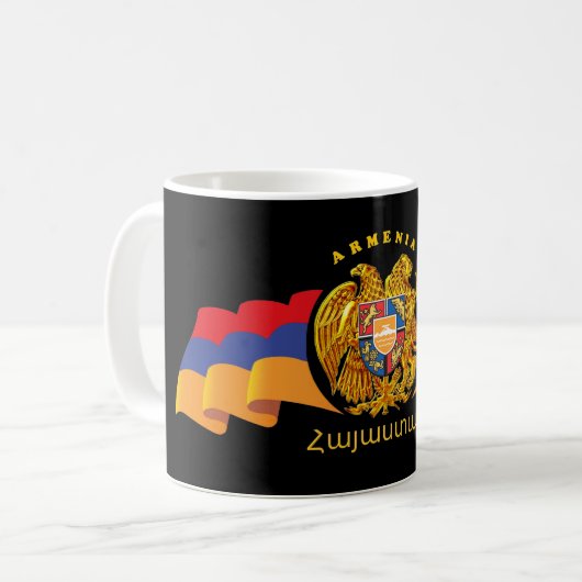 Mug Musique du drapeau arménien (Devant gauche)