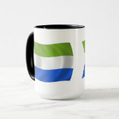 Mug Musique du drapeau de la Sierra Leone (Devant gauche)