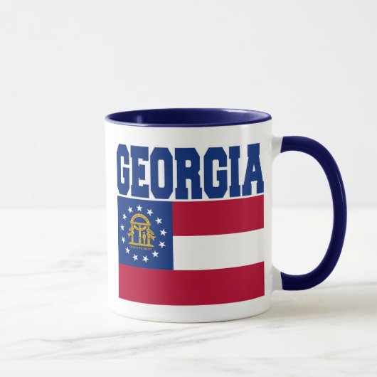 Mug Musique du drapeau de l'État de Géorgie (Droite)