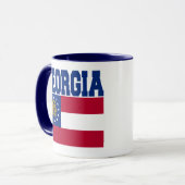 Mug Musique du drapeau de l'État de Géorgie (Devant gauche)