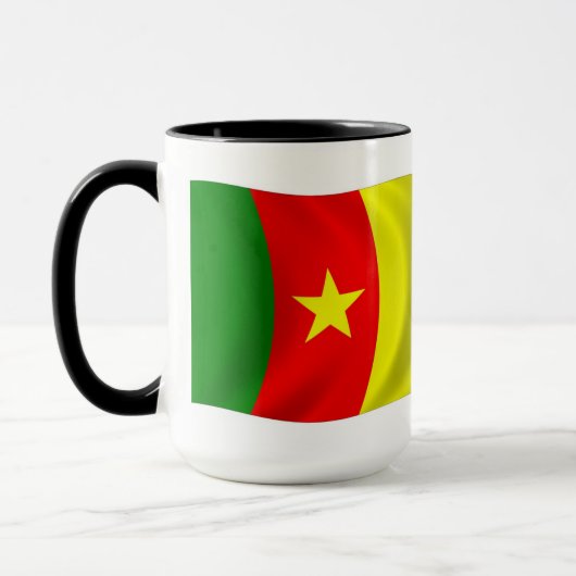 Mug Musique du drapeau du Cameroun (Gauche)