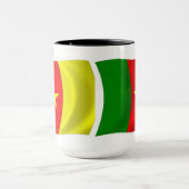 Mug Musique du drapeau du Cameroun (Centre)