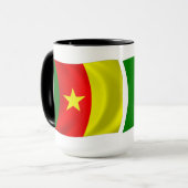 Mug Musique du drapeau du Cameroun (Devant gauche)