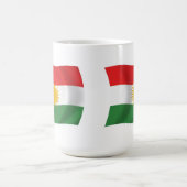 Mug Musique du drapeau du Kurdistan (Centre)