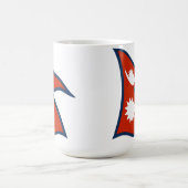 Mug Musique du drapeau du Népal (Centre)