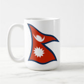 Mug Musique du drapeau du Népal (Gauche)