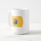 Mug Musique du drapeau du New Jersey (Devant gauche)